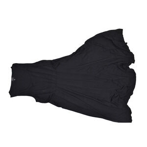 Torrid Plus Size 1 Black Sleeveless V-Neck A-Line Midi Dress
